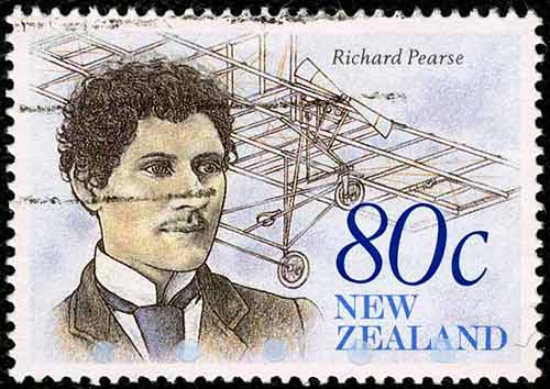 Richard Pearse 80 cent stamp