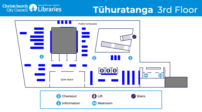 View the stackmap of Tūhuratanga 3rd floor